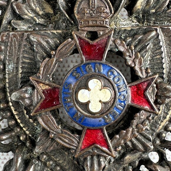 Vintage Masonic Enamel Badge Brooch - Picture 2 of 10